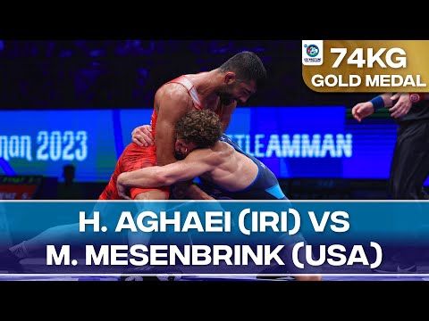 Gold Medal • FS 74Kg • Hossein Abbas MOHAMMAD AGHAEI (IRI) vs. Mitchell Owen MESENBRINK (USA)