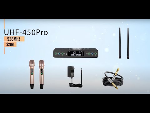 Singtronic UHF-450Pro Professional Digital 2 x UHF Wireless Microphone System 900Mhz image 3
