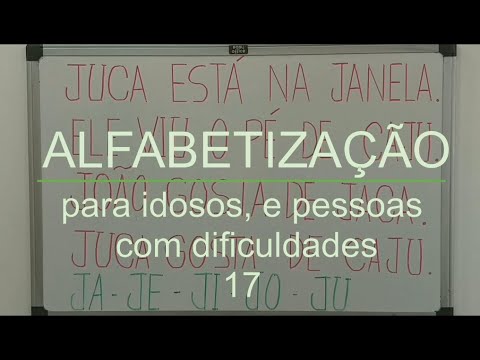 Alfabetização para idosos 17º Vídeo