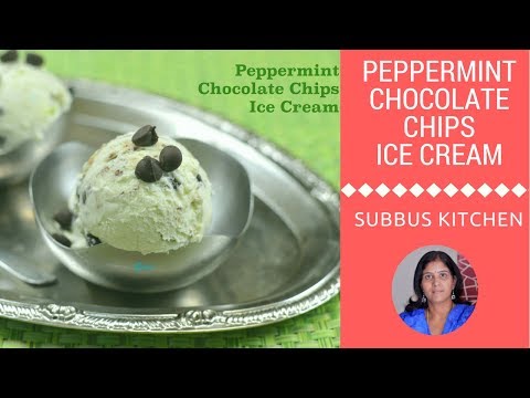 Peppermint Chocolate Chip Ice Cream