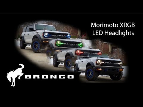 Morimoto XRGB LED Headlights Install 6th-Gen Ford Bronco / Comparison / Demo