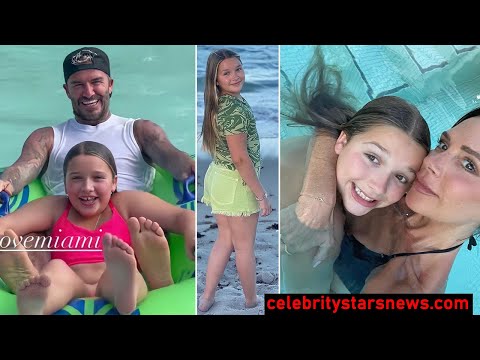 David Beckham's Daughter Harper Beckham Enjoys a Day at Water Park - 2021