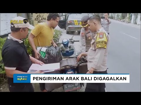 POLSEK BABAT GAGALKAN PENGIRIMAN PULUHAN BOTOL ARAK BALI TUJUAN KEDUNGPRING JATIM