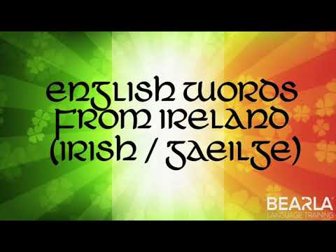 St. Patrick's Day - English Words from Ireland / Irish