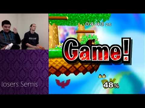 Aeremox (falcon) vs Gilgermesh (peach, DK) UW Whitewater Smash Club 10-4-18 - Losers Semis