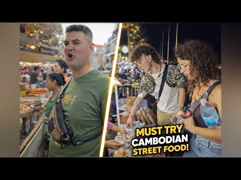 Cambodian Street Food Compilation — 3 Hours of Night Market Walking Tour