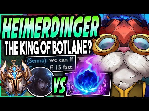 Beating CHALLENGER Botlanes? Heimerdinger is the AP CARRY KING in Season 10!