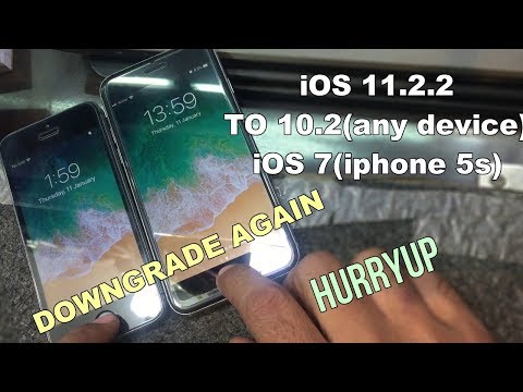 iOS Downgrade Possible Again iOS 11.2.2 TO 10.2 | ANY DEVICE | HURRYUP |