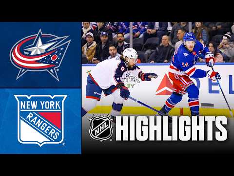Blue Jackets vs. Rangers | NHL Highlights | March 02, 2026
