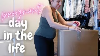 REAL DAY IN THE LIFE OF A PREGNANT MOM OF 3 | getting ready to move!