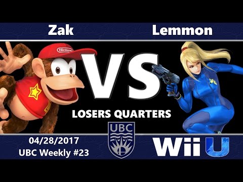 UBC #23: LR6 - Zak (Diddy Kong, Mewtwo, Cloud) vs Lemmon (Zero Suit Samus, Lucas)