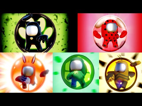 [Miraculous Ladybug] AMONG US transformations