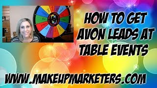 How to get Avon Leads at Table Events