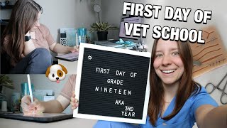 DAY IN THE LIFE OF A VET STUDENT: first day of third year, it's already crazy!!! 🩺