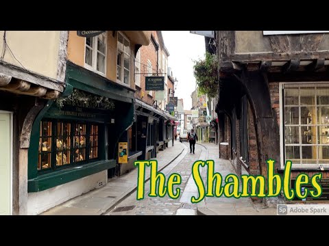 A Walk Down the Shambles in York - One of the Best-Preserved Medieval Shopping Streets in Europe