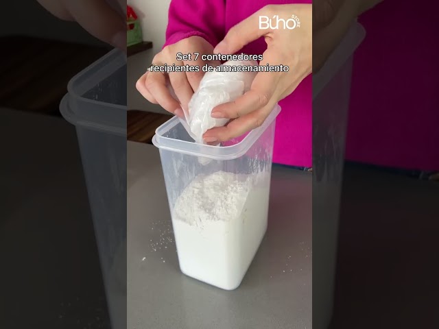 Vídeo relacionado con KICHLY 18 piezas envases herméticos de plástico para almacenamiento de alimentos (9 envases, 9 tapas) Contenedores de alimentos para cocina, despensa, alacena - microondas y congelador - Sin BPA