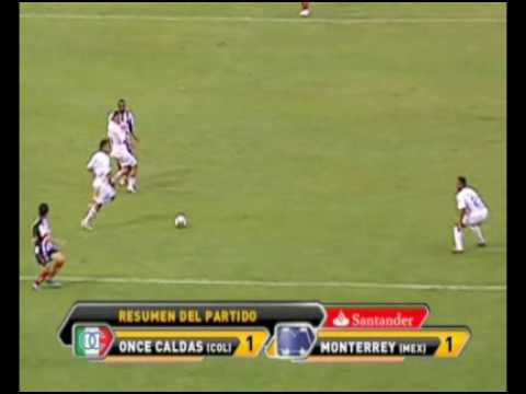 Once Caldas 1 Monterrey 1 -  Copa libertadores 2010