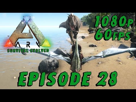 Data Plays - ARK: Survival Evolved Ep 28 - Poking a Giganotosaurus (1080p/60Fps)