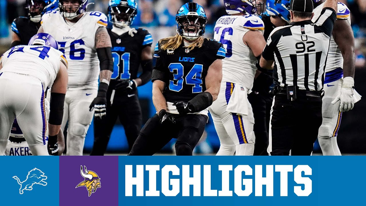Lions CLINCH NFC North title in Primetime Thriller | Lions vs. Vikings: 2024 NFL Season Highlights