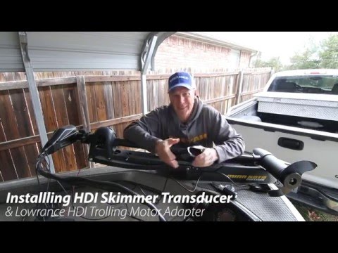 Installing a Lowrance HDI Skimmer Transducer and Lowrance HDI Trolling Motor Adapter
