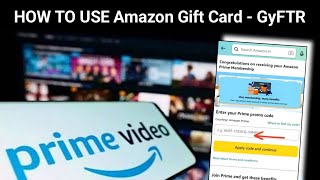 How to Reedem Amazon GIFT CARD | GyFTR | Amazon Prime Gift Card #amazon #ghosh4all
