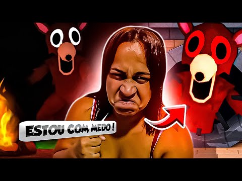 MINHA MÃE E MINHA IRMÃZINHA LEVARAM O MAIOR SUSTO DE TODOS JOGANDO 99 NOITES NA FLORESTA O ROBLOX!😡