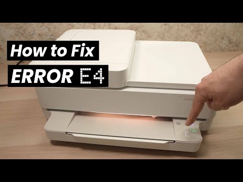 How To Fix ERROR E4 on HP Envy Printer (6000 6020 6050 6055 6055e 6075,6452e , 6455e,)