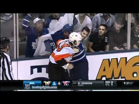 Dan Carcillo vs Mike Brown
