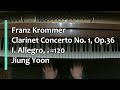 Piano Part- Krommer, Clarinet Concerto No.1, Op. 36, I. Allegro, ♩=120