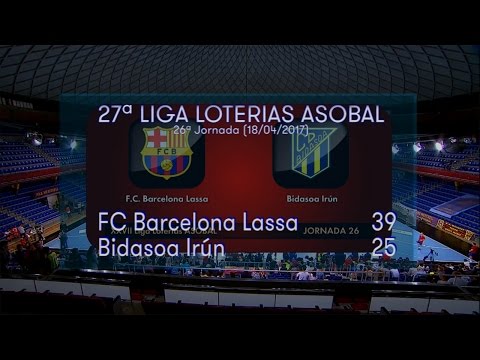 LIGA LOTERIAS ASOBAL J26 FC Barcelona Lassa - Bidasoa Irún 39 -25