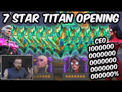 20x New Titan Crystal & 7 Star Crystal Opening - CEO 1000000000000000% - Marvel Contest of Champions