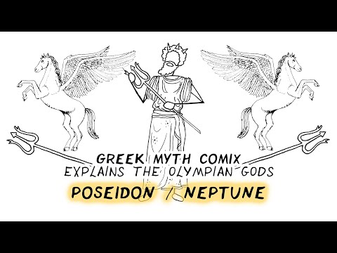 Poseidon / Neptune: Greek Myth Comix explains the Olympian Gods (OCR GCSE Classical Civilisation)