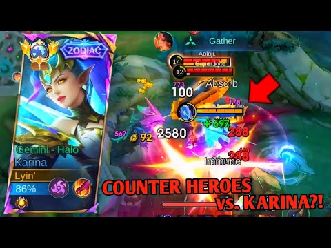 KARINA VS. BURST COUNTER HEROES?! 😱🔥 WHO WILL WIN?! 🔥 TOP 1 GLOBAL KARINA