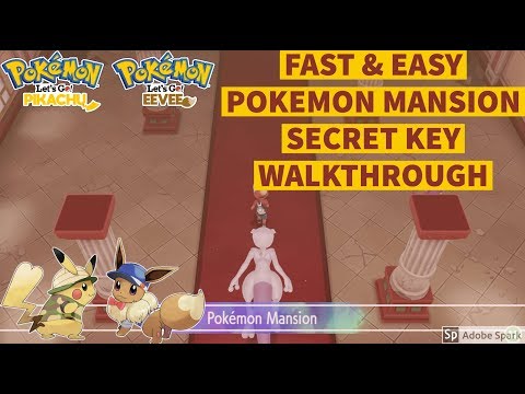 SECRET KEY Pokemon Mansion Walkthrough | AVOIDING ALL OF THE BATTLES |