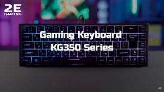 2E GAMING Membrane keyboard KG350 68key, USB-A, EN/UA/RU, RGB, white
