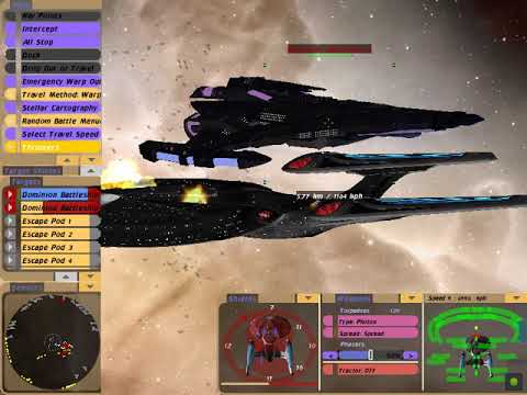 Star Trek Bridge Commander Dominion Warship vs Sovreign