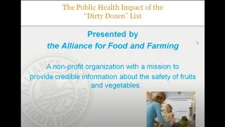 The Public Health Impact of the 'Dirty Dozen' List