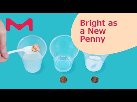 How do you clean a penny experiment?