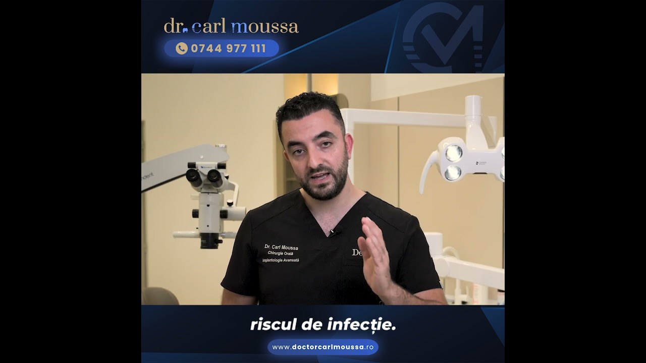 Există riscul de infecție după</br> implant dentar? Cum îl prevenim!