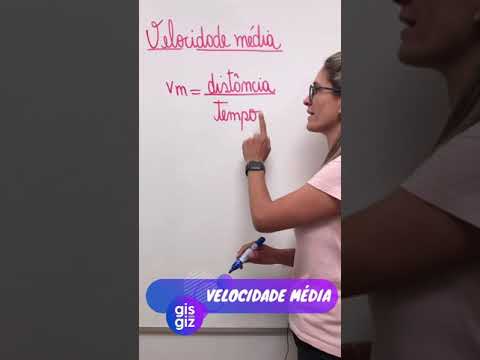 VELOCIDADE MÉDIA \Prof. Gis/ #Shorts