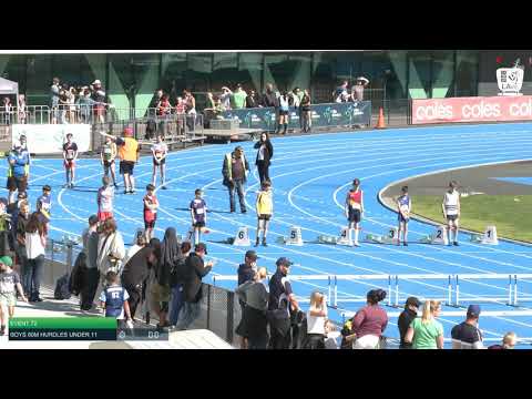 Boys Under 11 80m Hurdles H3 - 2020 State Combined Events Championships // LAVicTV