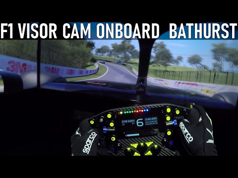 2021 Formula 1 Visor Cam Onboard at Bathurst [Motion Simulator + Triple Screen Setup]