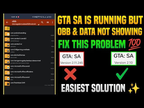 GTA SA obb data folder is not showing in android folder - GTA SA obb folder not showing.