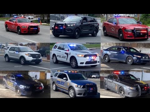 Police Cars Responding Compilation - Best of 2022