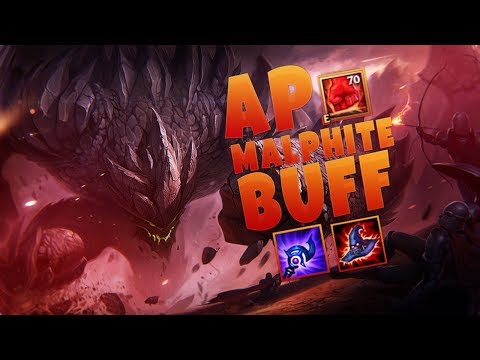 AP MALPHITE BUFFS MAKE HIM OP - 31 KILLS IN 1 GAME - MALPHITE E CHANGES - League of Legends