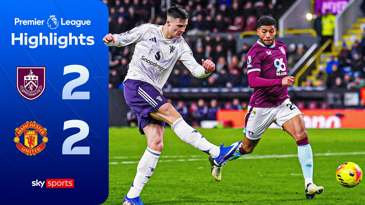 Anthony super strike denies Fletcher's Reds a win | Burnley 2-2 Man Utd | Premier League Highlights