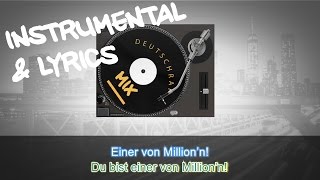 KOLLEGAH FEAT. MOTRIP - EINER VON MILLIONEN INSTRUMENTAL + LYRICS (KARAOKE BEAT REMAKE)