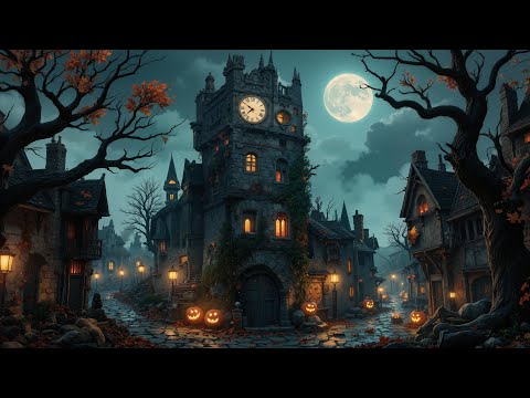 Haunted Halloween Ambience (No Ads) • Spooky Music • Relax, Study, Sleep & Reduce Stress