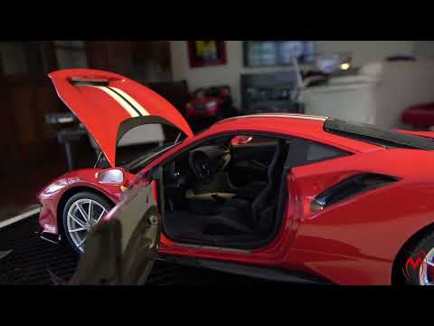 Ferrari 488 Pista  Opening ONE made by BBR in 1/18 Scale.