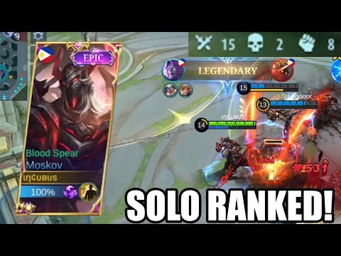 TOP GLOBAL MOSKOV! EASY RANK UP IN SOLO USING MOSKOV! WATCH HOW! MLBB